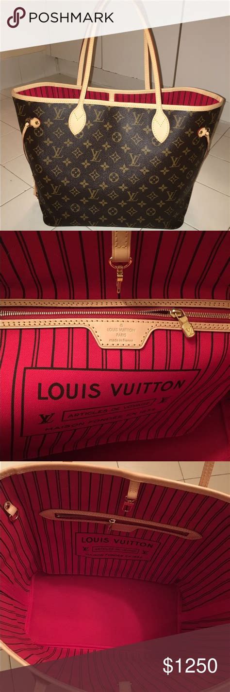 lv neverfull mm red|authentic Lv Neverfull mm.